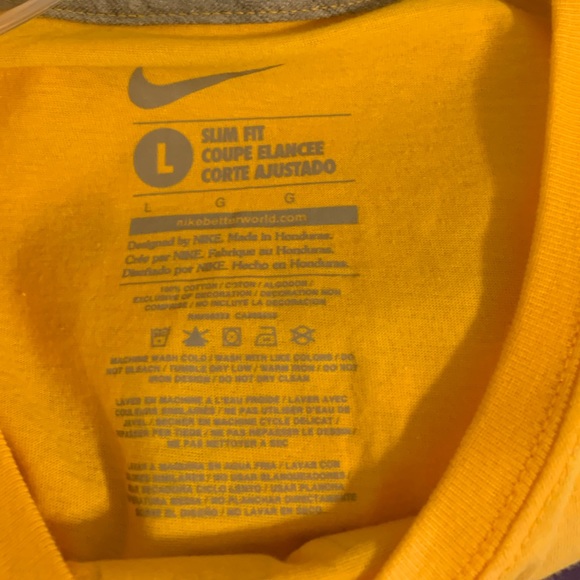 NIKE Louisiana State University “Geaux Tigers”Women's T-Shirt Large Slim Fit NWT - Picture 4 of 4